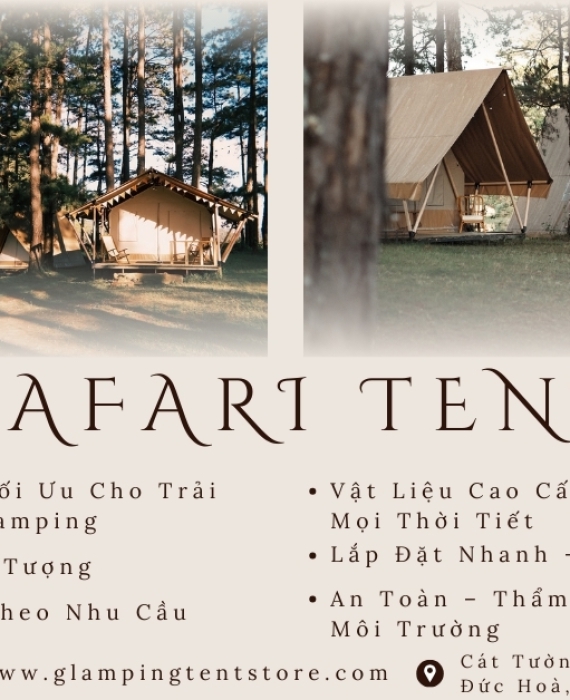 Xu Hướng Lều Glamping 2025 – Tối Ưu Thiết Kế, Bền Vững Với Thời Gian